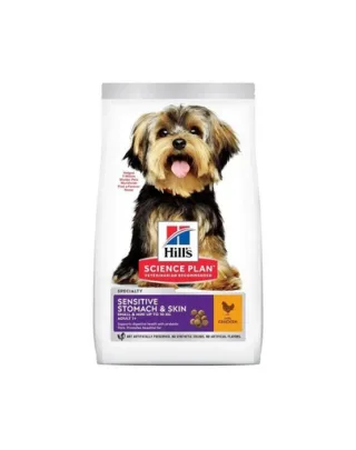HILL'S Science Plan Adult Small &amp; Mini Sensitive Stomach &amp; Skin cu pui 6 kg pentru câini