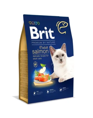 BRIT Cat Premium by Nature Adult salmon Hrana uscata pentru pisici adulte, cu somon 1,5 kg