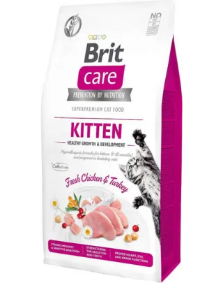 BRIT Care Cat Grain-Free Kitten Growth &amp; Development hrana uscata pentru pui de pisica sau femele gestante 400 g