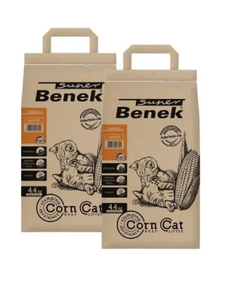 BENEK Super corn cat Asternut pentru litiera  7 l x 2 (14 l)