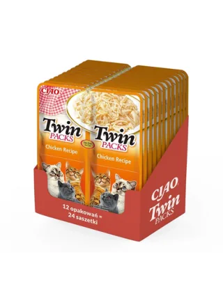 INABA Twin hrana complementara pisica 24x40 g pui in supa