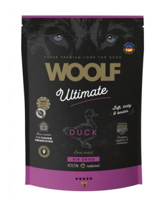 WOOLF Ultimate Soft Adult Dog rață 1 kg hrană semi-umedă fără cereale pentru câini adulți