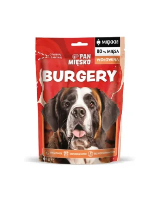 PAN MIĘSKO Burgeri Vită gustare pentru câini 100 g