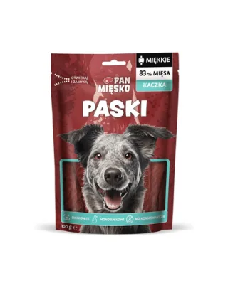 PAN MIĘSKO Fâșii de rață gustare pentru câini 100 g