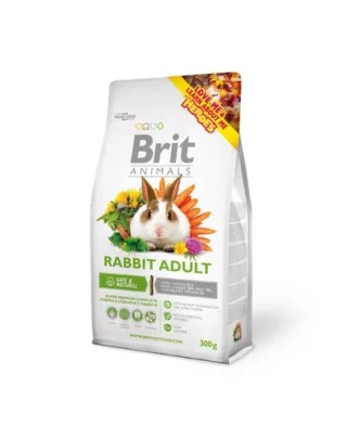 BRIT ANIMALS Rabbit Adult Complete 300g hrana pentru iepuri adulti