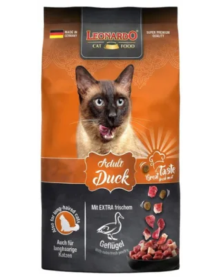 LEONARDO Adult Duck Rice hrana uscata cu rata pentru pisici 0,3 kg