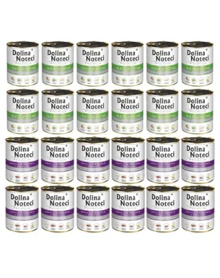 DOLINA NOTECI Premium Mix vânat și iepure cu merișoare 24x800 g conserve pentru câini