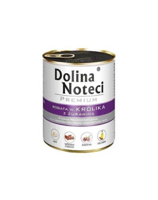 DOLINA NOTECI Premium Mix iepure și merișoare și vită 24x800 g hrană umedă pentru câini