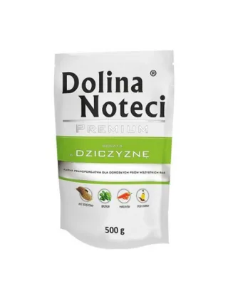 DOLINA NOTECI Premium Mix iepure și merișoare + vânat 20x500 g hrană umedă pentru câini