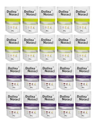 DOLINA NOTECI Premium Mix gâscă și iepure 20x500 g hrană umedă câini adulți