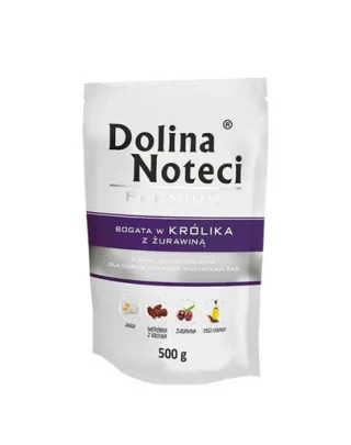 DOLINA NOTECI Premium Mix iepure și merișoare + rață și dovleac 20x500 g hrană umedă pentru câini
