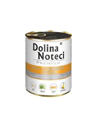 DOLINA NOTECI Premium Mix pui și rață cu dovleac 24x800 g hrană umedă pentru câini