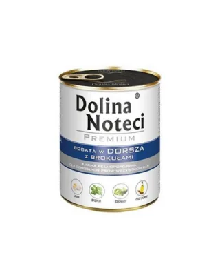 DOLINA NOTECI Premium Mix cod și broccoli și gâscă cu cartofi 24x800 g hrană câini