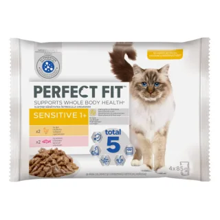 Perfect Fit Cat Plic Sensitive Pui/Somon 4x85 G