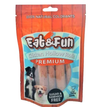 Eat&amp;Fun Recompense Caini Chicken Hollow Rolls 110 g