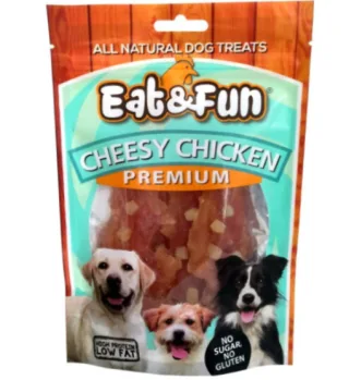 Eat&amp;Fun Recompense Caini Cheesy Chicken 100 G