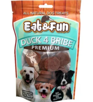 Eat&amp;Fun Recompense Caini Duck 4 Bribe 100 G
