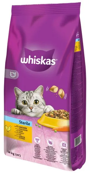 Whiskas Sterile Pui - 14-kg,whiskas
