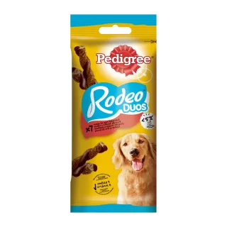PEDIGREE Rodeo Duos, recompense câini, batoane, Vită și Brânză, 7buc