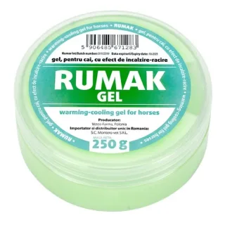 RUMAK Gel Încălzire și Răcire, supliment sistem articular câini, gel RUMAK Gel Încălzire și Răcire, L-XL, supliment sistem articular câini, flacon, 250g gel