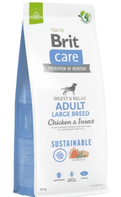 Brit Care Dog Sustainable Adult Large Breed Pui si Insecte - brit,1-kg