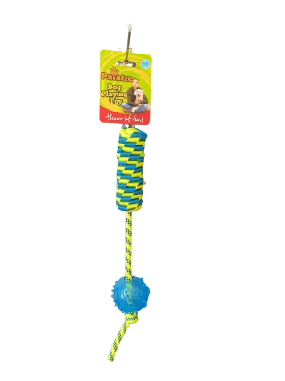 PAIATZE DOG FLOATING WEBBING ROPE TPR BALL 40 CM