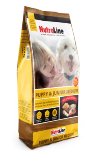 Nutraline Dog Puppy&amp;Junior Medium 12.5 Kg K