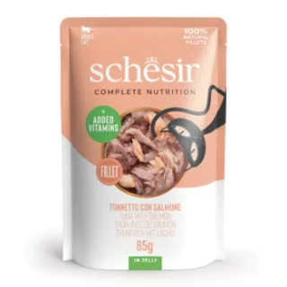 SCHESIR CAT PLIC TON/SOMON IN JELLY 85 G
