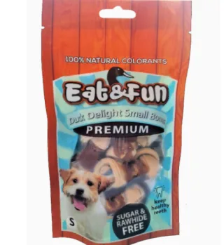 Eat&amp;Fun Recompense Caini Duck Delights Small Bones 105 g