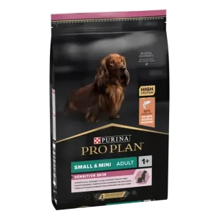 Hrana uscata pentru caini Pro Plan Small  Mini Adult Sensitive Skin cu somon 3 kg