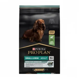 Hrana uscata pentru caini Pro Plan Small  Mini Adult Sensitive Digestion cu miel 7 kg