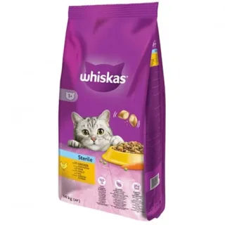 Hrana uscata pentru pisici Whiskas Sterile cu pui 14 kg