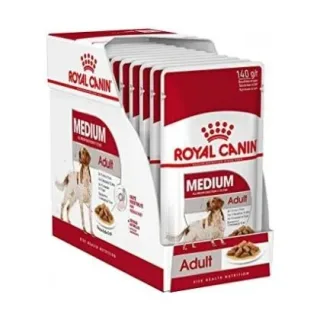 Set 10 buc x 140 gr Hrana umeda pentru caini Royal Canin Medium Adult