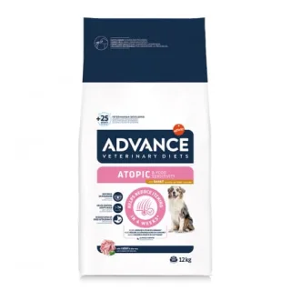 Hrana dietetica pentru caini Advance Atopic Derma Care cu iepure 12 kg