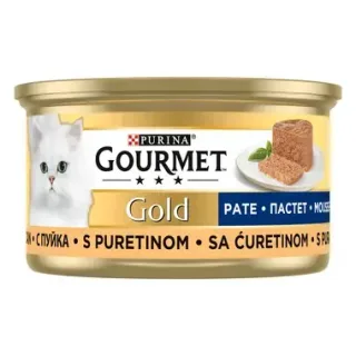 Hrana umeda pentru pisici Gourmet Gold Mousse cu curcan 85 gr