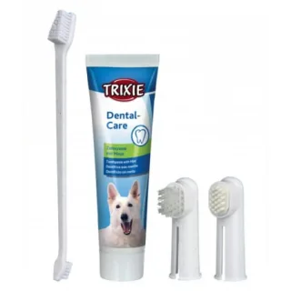 Set periuta  pasta de dinti pentru caini Trixie