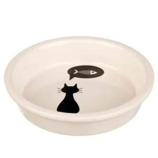 Castron ceramic pentru pisici Trixie 0,25 l   13 cm