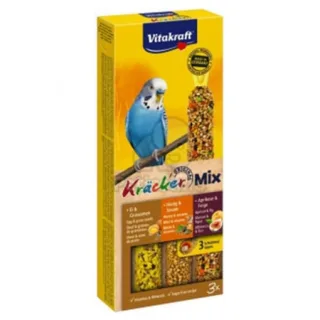 Batoane pentru perusi Vitakraft Trio Mix cu ou  caise  miere 3 buc