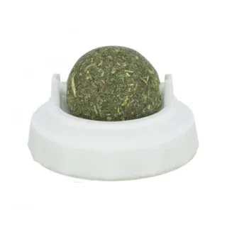 Jucarie pentru pisici Trixie Minge cu catnip  suport 5 cm