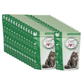 Set 24 buc x 85 gr Hrana umeda pentru pisici adulte Cat Joy cu curcan in sos