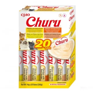 Recompense pentru pisici Churu cu pui  vita 20 tubes