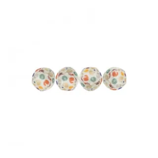 Set de 4 mingi cu imprimeu leopard pentru pisici 4 cm