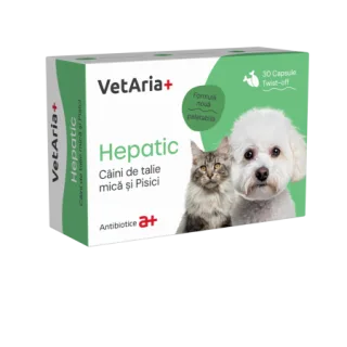 Suplimente VetAria+ Hepatic 30 capsule