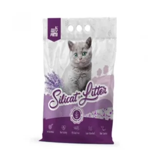 Asternut igienic pentru pisici Mon Petit Ami Silicat Lavanda 15L