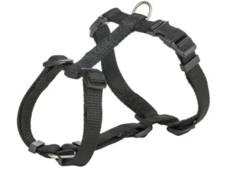 Ham pentru caini Premium Negru M-L 52-75 cm   20 mm