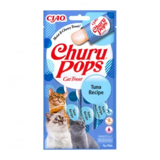 Recompense pentru pisici Churu Pops cu ton 4 buc x 15 gr