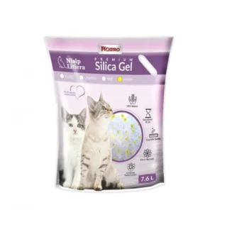 Asternut igienic pentru pisici Silicat Gel Figaro Lamaie 7,6L