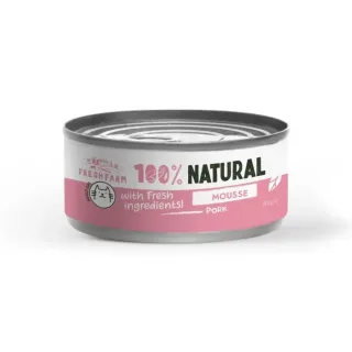 Conserva pentru pisici Fresh Farm Mousse cu porc 85 gr