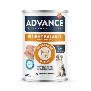 Conserva dietetica pentru caini Advance Weight Balance Wet cu pui 400 gr