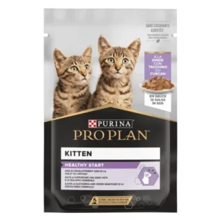 Hrana umeda pentru pisici Pro Plan Junior Nutrisavour cu curcan 85 gr